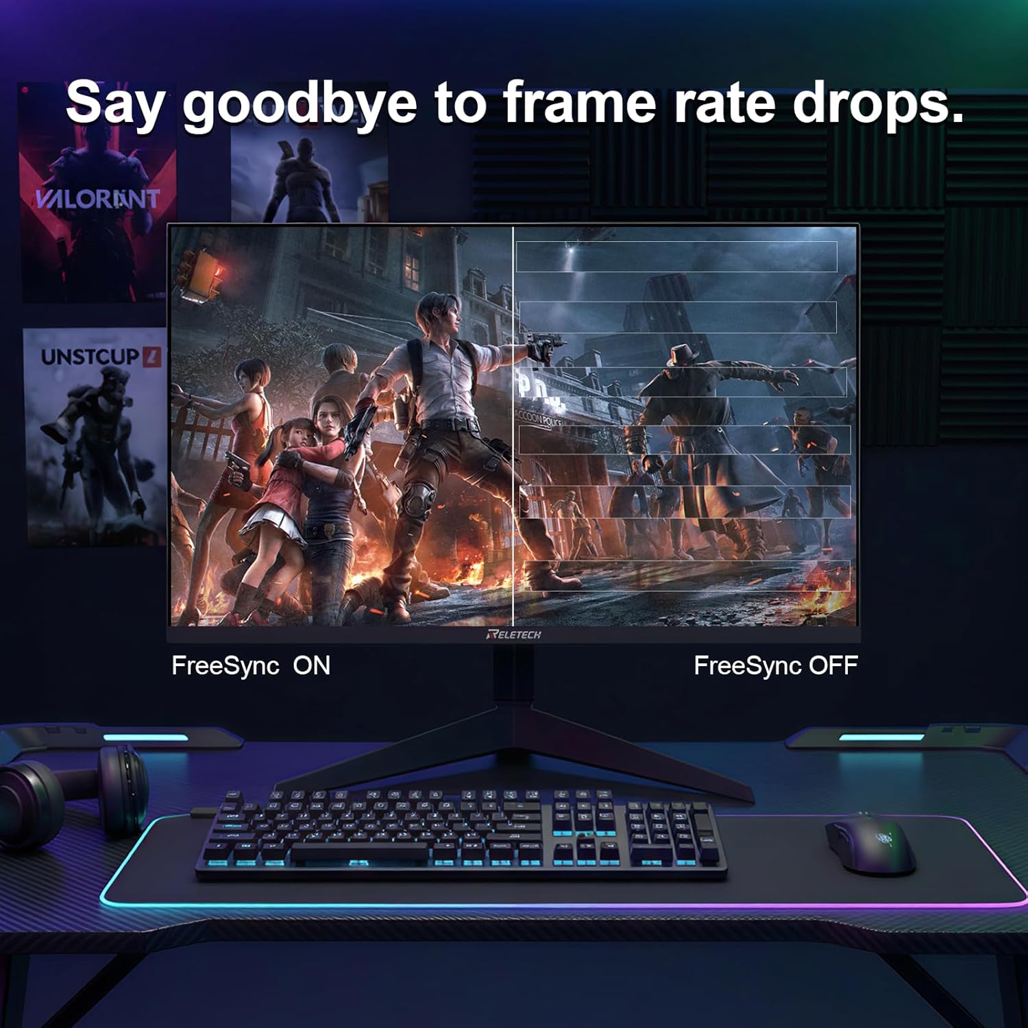 24.5 Inch 400Hz Gaming Monitor, FHD 1080P Computer Monitor,1MS, Fast IPS,FreeSync Compatible, HDR Supports 100% sRGB 2*DisplayPort & 2*HDMI, VESA75*75mm (GT25 Sniper)