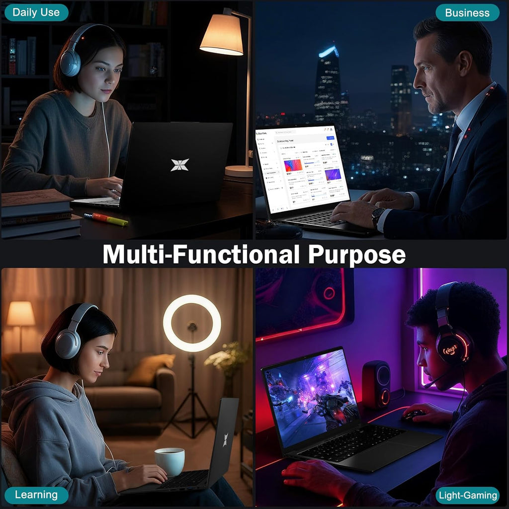 15.6" FHD-Laptop, AMD Ryzen 5 (Up to 3.7GHz, Beat i5-1135G7), 16GB RAM 512GB SSD, Radeon Vega 8 Graphics, 65W Fast Charging, Privacy Shutter, Numpad, Win 11, Gaming Laptop for College Students, Office