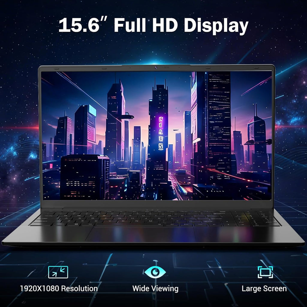 15.6" FHD-Laptop, AMD Ryzen 5 (Up to 3.7GHz, Beat i5-1135G7), 16GB RAM 512GB SSD, Radeon Vega 8 Graphics, 65W Fast Charging, Privacy Shutter, Numpad, Win 11, Gaming Laptop for College Students, Office