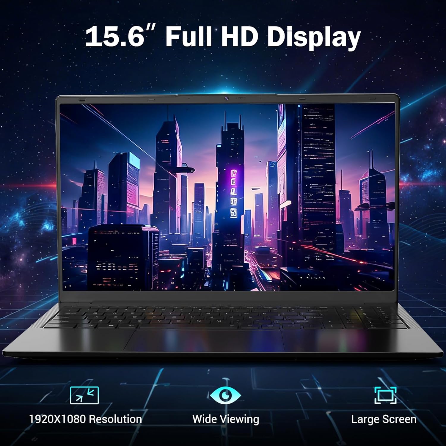 15.6" FHD-Laptop, AMD Ryzen 5 (Up to 3.7GHz, Beat i5-1135G7), 16GB RAM 512GB SSD, Radeon Vega 8 Graphics, 65W Fast Charging, Privacy Shutter, Numpad, Win 11, Gaming Laptop for College Students, Office
