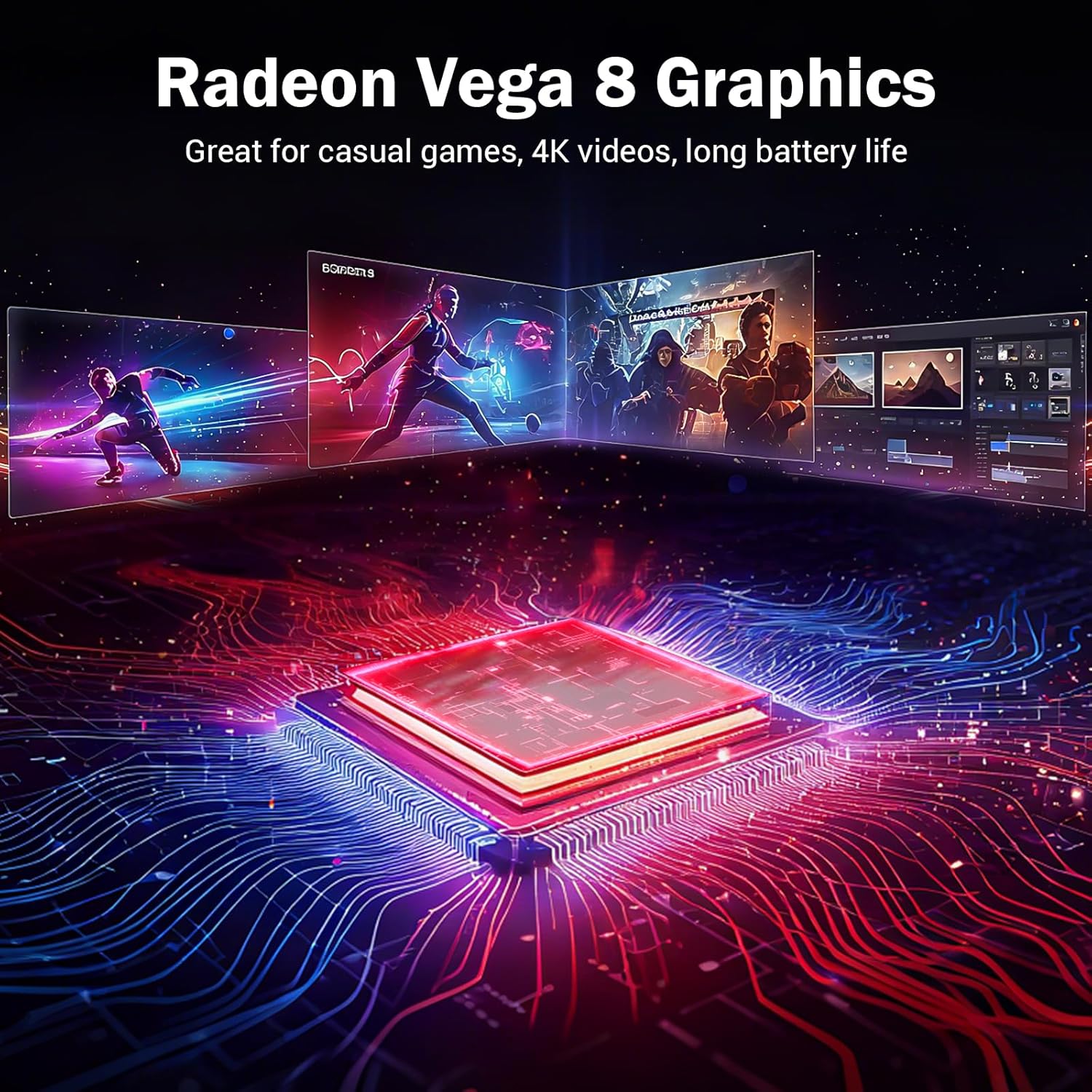 15.6" FHD-Laptop, AMD Ryzen 5 (Up to 3.7GHz, Beat i5-1135G7), 16GB RAM 512GB SSD, Radeon Vega 8 Graphics, 65W Fast Charging, Privacy Shutter, Numpad, Win 11, Gaming Laptop for College Students, Office